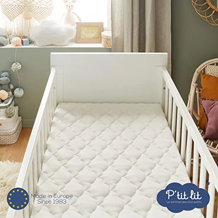 P'tit Lit - Babymatratze aus Bambus - 70x140 cm - Weiche und saugfähige Viskose - Ohne chemische Behandlung - Abnehmbar - OekoTex® – Bild 5
