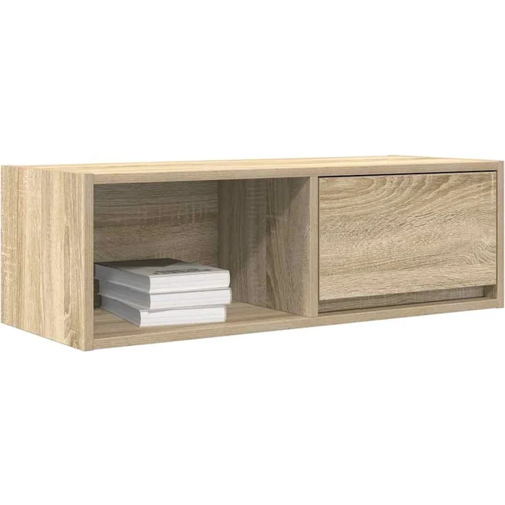 2 pcs TV-Schrank, Lowboard TV Sonoma-Eiche 80x31x25,5 cm Holzwerkstoff – Bild 4