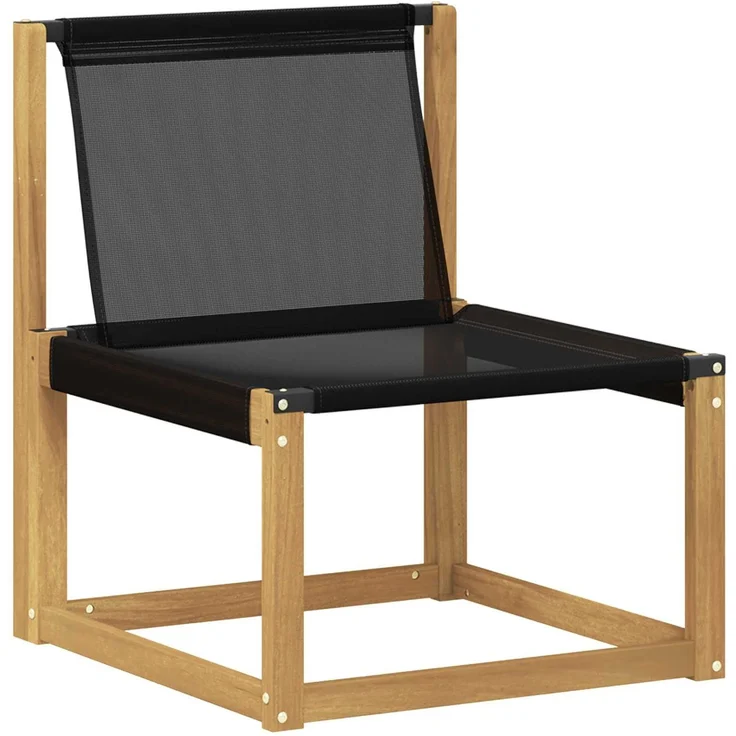 vidaXL Outdoor-Sofagarnitur mit Kissen 3 pcs Weiß und Schwarz 3389174 – Bild 3