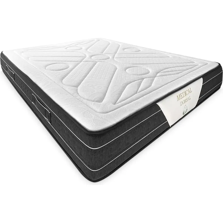 Somnia Descanso Viskoelastische Matratze Medical Premium 135x190 cm, ergonomisch und bequem, Dicke 30 cm, viskoelastische Federn, milbendicht, antibakteriell und hypoallergen