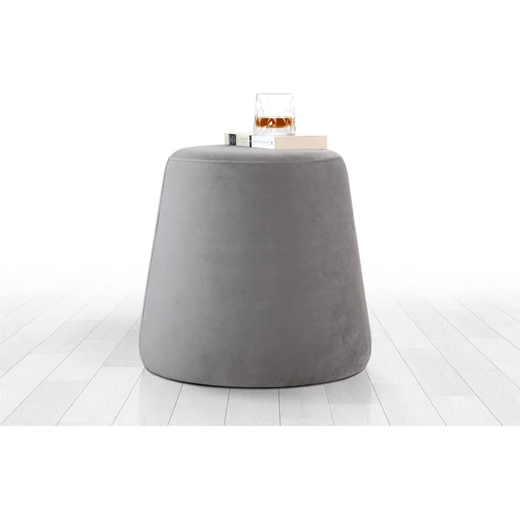Hanah Home 'Broch - Grey' Pouffe, Grau, 40 x 44 x 40 cm – Bild 5