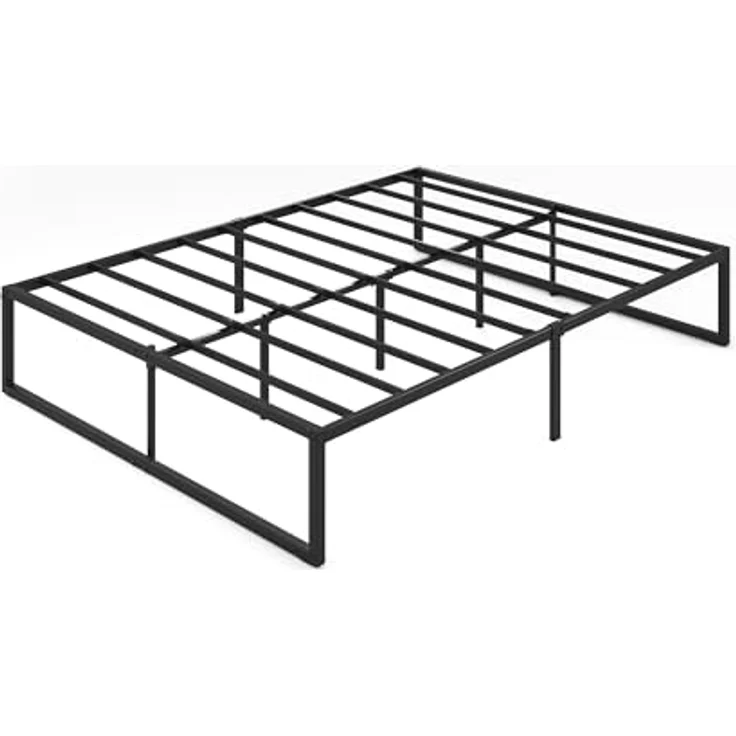 Zinus Lorelai Bett 180x200 cm – Bettrahmen Höhe 36 cm mit Stauraum unter dem Bett – Plattbettrahmen aus Metall – Schwarz – Bild 10