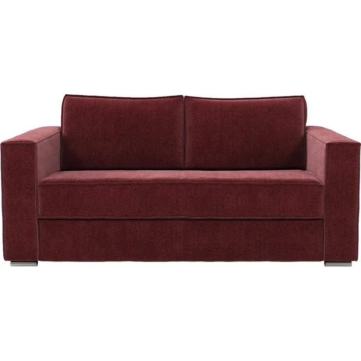 Vente-unique - LORETO Sofa Stoff Rot - B 223 cm95 cm x H 90 cm x L 195 cm – Bild 4