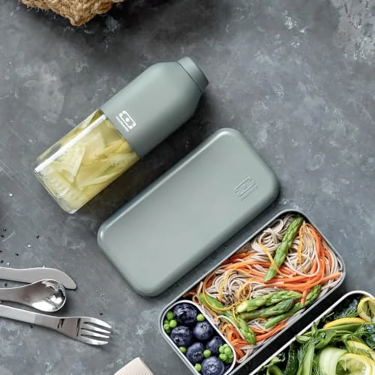 Trinkflasche Monbento M Positiv Natürlich Grün Grün – Bild 5