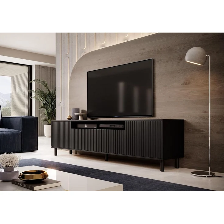 Compleo TV-Schrank 200 cm breit,Hängendes TV-Lowboard oder auf hohen Füßen – Bild 4