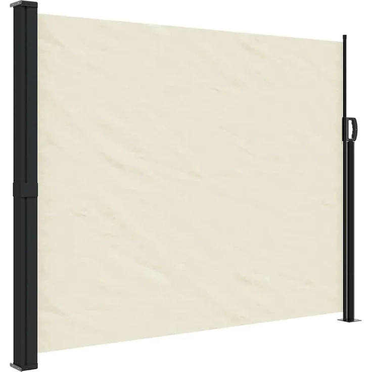 Seitenmarkise Ausziehbar, Balkon Sichtschutz Creme 160x600 cm – Bild 2