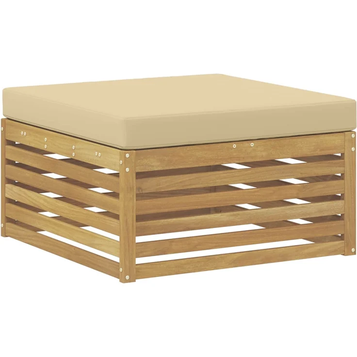 vidaXL Outdoor-Sofagarnitur 4 stk. 4-Sitzer Weiß und Beige Polyester 3390303 – Bild 3