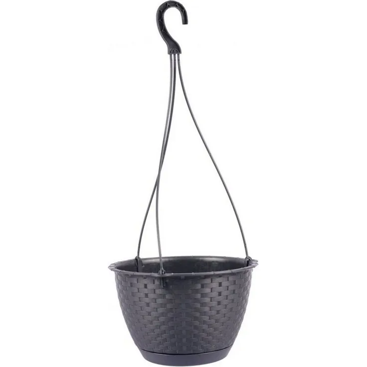 Blumenampel anthrazit Hängeampel Pflanzampel Hängetopf Pflanzschale Blumentopf