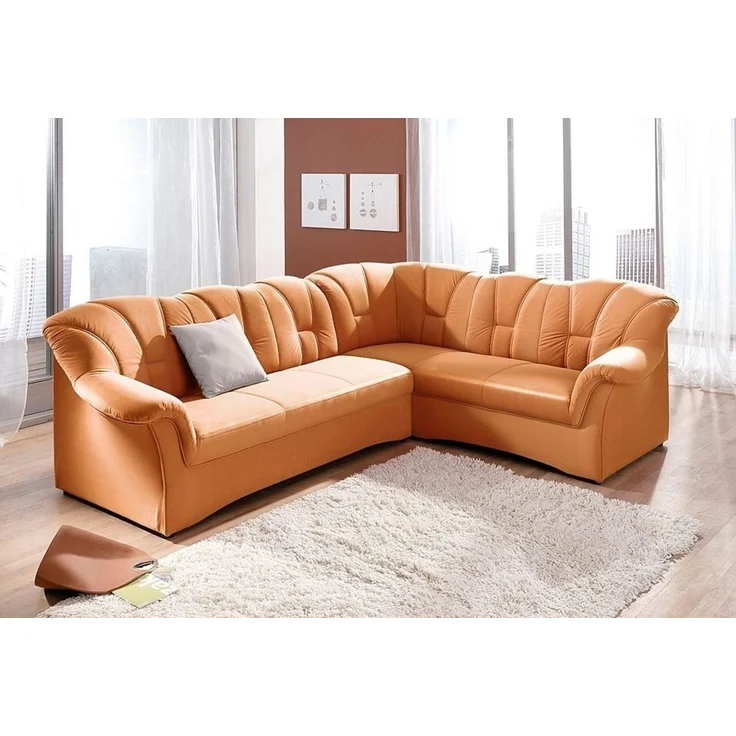 DOMO collection Ecksofa Papenburg B/T/H: 242/190/84 cm L-Form, wahlweise mit Bettfunktion, Langer Schenkel links oder rechts – Bild 1