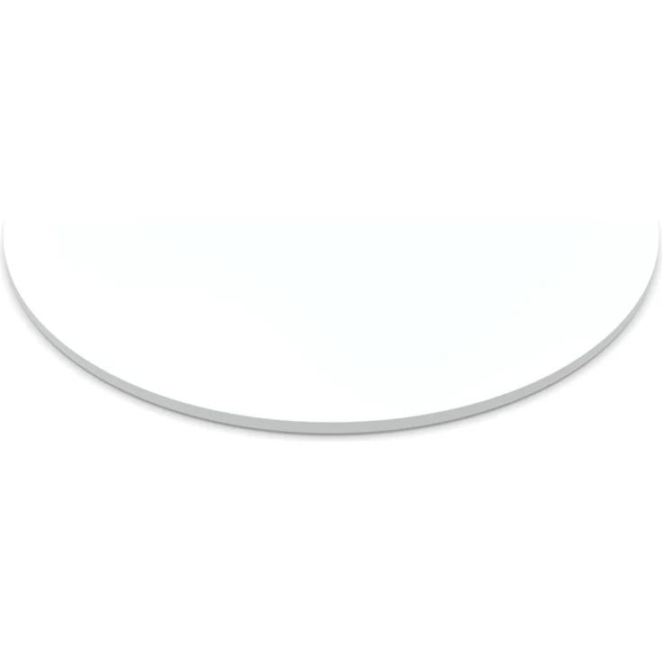 Dekor Spanplatte 28mm Tischplatte rund melaminharzbeschichtet weiß mit ABS Kante Umleimer - Größe 60 x 60 cm - Höhe 2,8 cm - Farbe Icy White – Bild 1
