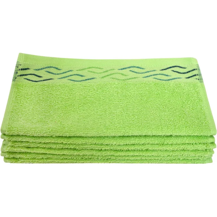 Dyckhoff Seiftuch Wave, (Set, 6-St), mit Jacquard-Bordüre