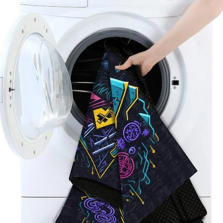 Bamyum Teppich Blackcat Chenille Druck Teppich, Gaming Videospiel Waschbarer Teppich, Einzelstück – Bild 4
