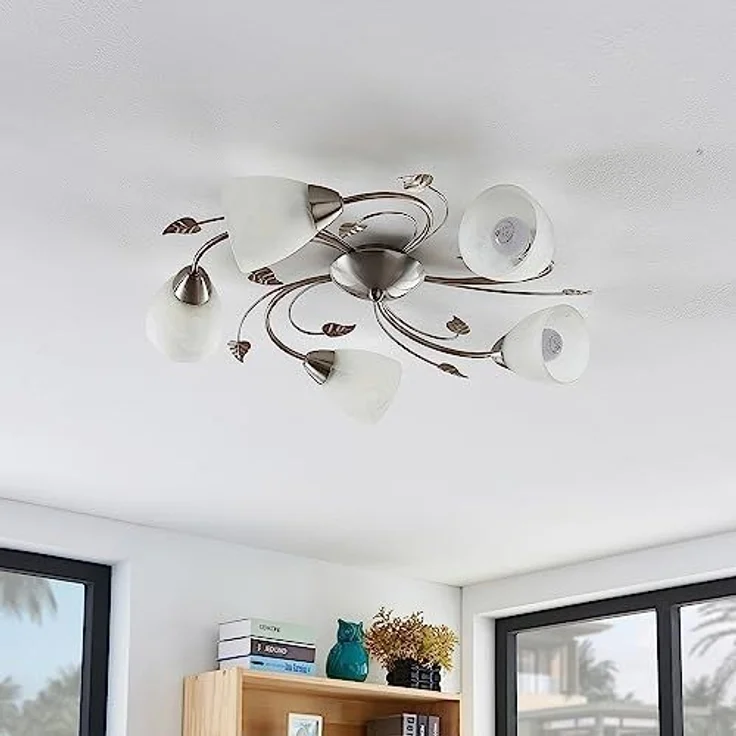 Lindby Deckenleuchten Yannie, Metall, Alu IP20, 5 x 4,5 W LED – Bild 4