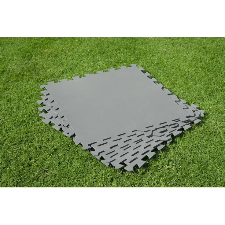 Bestway | Flowclear Pool-Bodenschutzfliesen | 9 Stück á 50 x 50 cm | Grau | ideal um Schutz des Poolbodens und des Rasens – Bild 3
