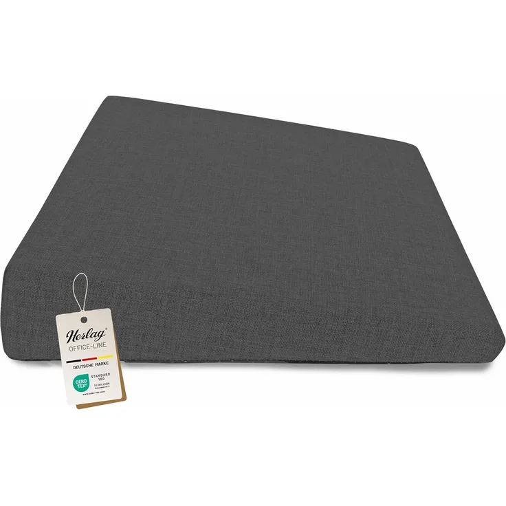 Herlag Keilkissen Stella, Ergonomisches Sitzkeilkissen 37 x 33 x 7/2cm Waschbarer Bezug