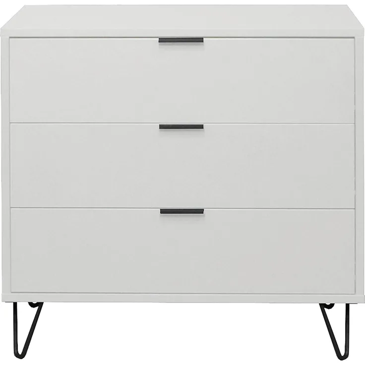Kommode Erna 81x45x82 Kreidegrau matt Lack 14718-D