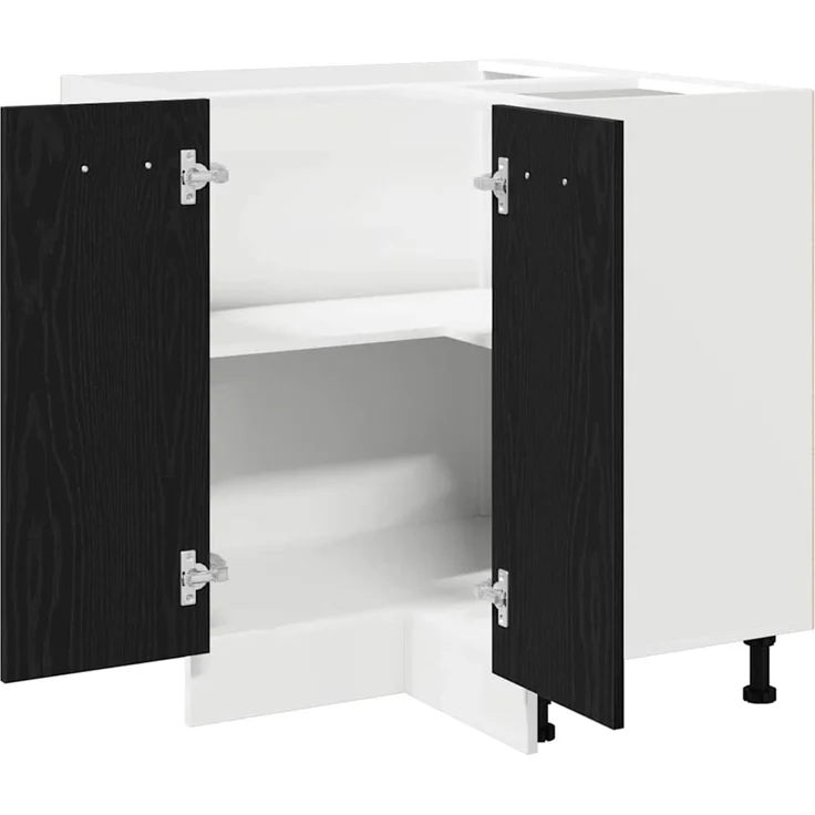 vidaXL Hängeschrank Schwarz Eichen-Optik 75,5 x 75,5 x 80,5 cm 863287 – Bild 5
