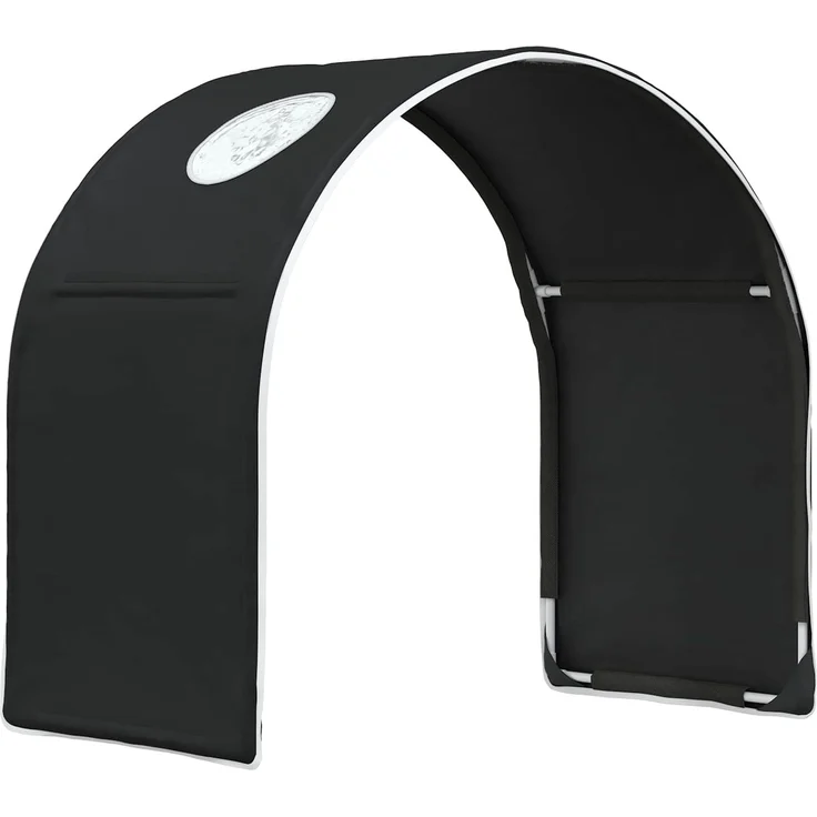 vidaXL Bettunnel 2 pcs Schwarz 211 x 52,5 x 2 cm Polyester 893707 – Bild 5