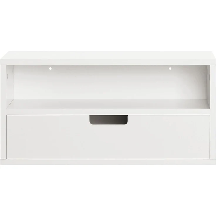 SoBuy NKD03-W Bettablage, MDF, Lackiert, Weiß, 45 x 22 x 25 cm – Bild 1