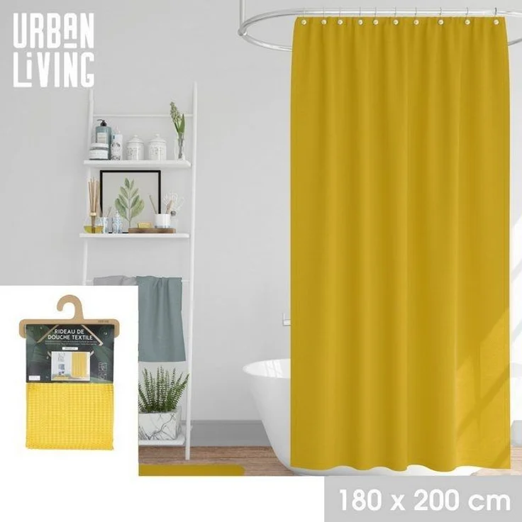 Urban Living Duschvorhang Badewannenvorhang Duschgardine Dusch-Vorhang Breite 180 cm, aus 100 % Polyester - bis 40° C waschbar – Bild 2