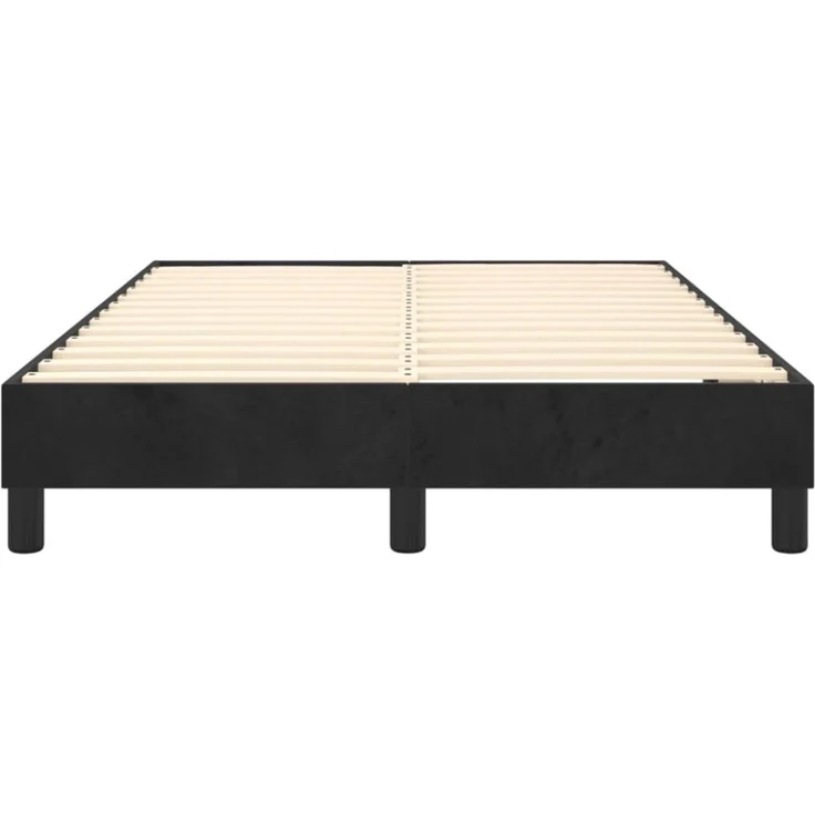 Polsterbett Stoff Schwarz 120x200 cm Samt – Bild 4