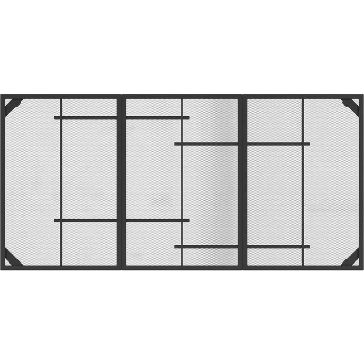 vidaXL Essgruppe 7 stk. Anthrazit 165 x 80 x 72 cm Stahl 3422863 – Bild 6