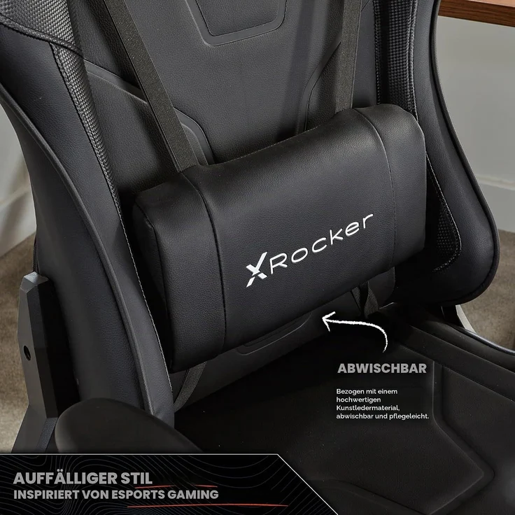 X Rocker Gaming-Stuhl Agility eSports Gaming Bürostuhl fur Jugendliche – Bild 6