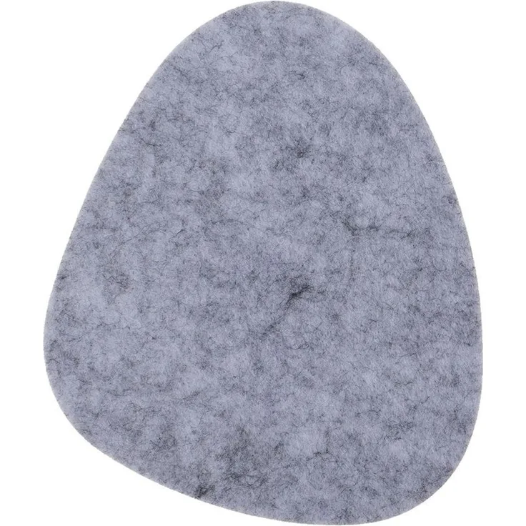 Tischset Untersetzer Kieselstein in grau oder anthrazit 12x8cm aus Filz Platzset grau