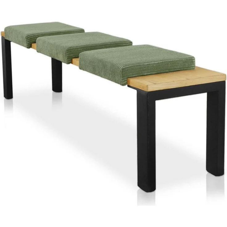 Lycce Bankauflage Bankauflage Klemmkissen 1 Leiste, Cordstoff extra Polsterung, (1 St), für Banktiefe ab 35 cm, verrutscht nicht, versch. Farben – Bild 5