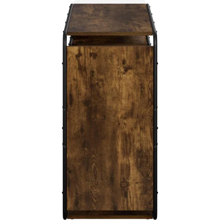 vidaXL Sideboard Räuchereiche 98 x 37,5 x 75,5 cm Holzwerkstoff 8007914 – Bild 4