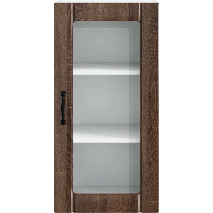 vidaXL Wandglas-Schrank PORTO 2 stk. Braun Eichen-Optik 885350 – Bild 7