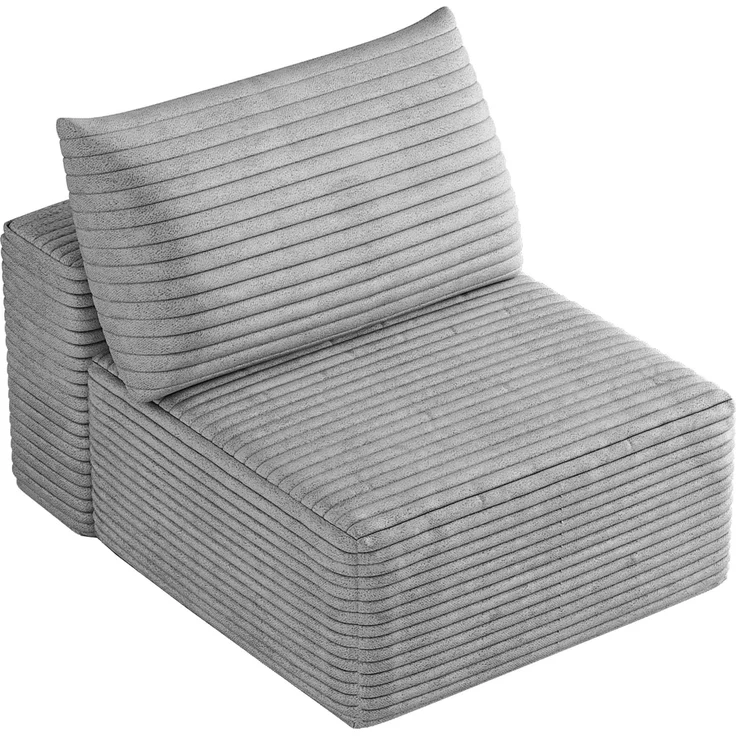 ZUBALIYA SchlafSofa mit Cordbezug, modular aufgebaut, ohne aufwendige Montage, für Wohnzimmer und Apartments – Bild 6