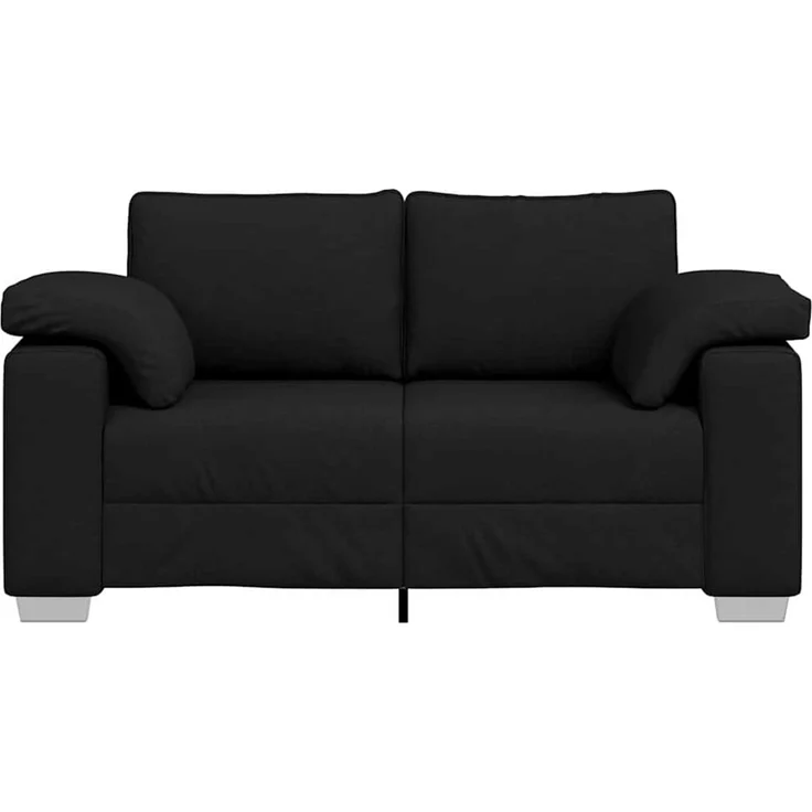 vidaXL Zweisitzer-Sofa Schwarz 160 cm Stoff 4105219 – Bild 5