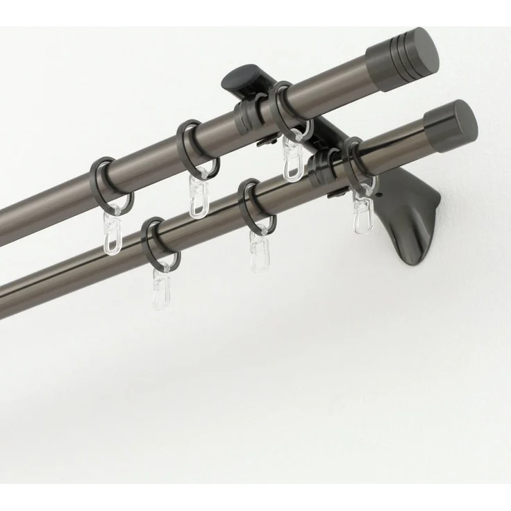 GARDINIA Gardinenstange Chicago, Ø 20 mm, Fixmaß, Metall, Serie Einzelprogramm Chicago Ø 20 mm – Bild 3