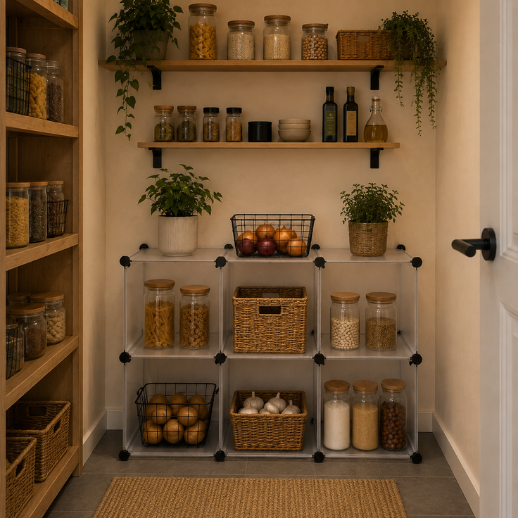 belviona Steckschrank mit Fächern, modulares Würfelregal, platzsparendes Aufbewahrungsregal für Schlafzimmer, Flur & Kinderzimmer, 6 Fächer – Bild 2