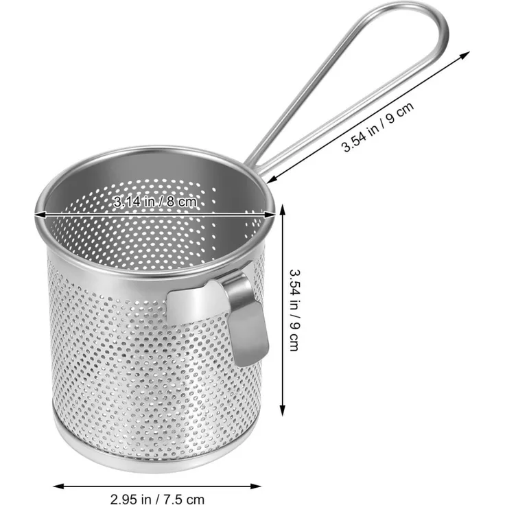 1 Packung – Lebensmittelsieb aus Edelstahl – Nudelsiebkorb – Spülen und Abseihen zum Kochen von Lebensmitteln, Spaghetti, Ravioli