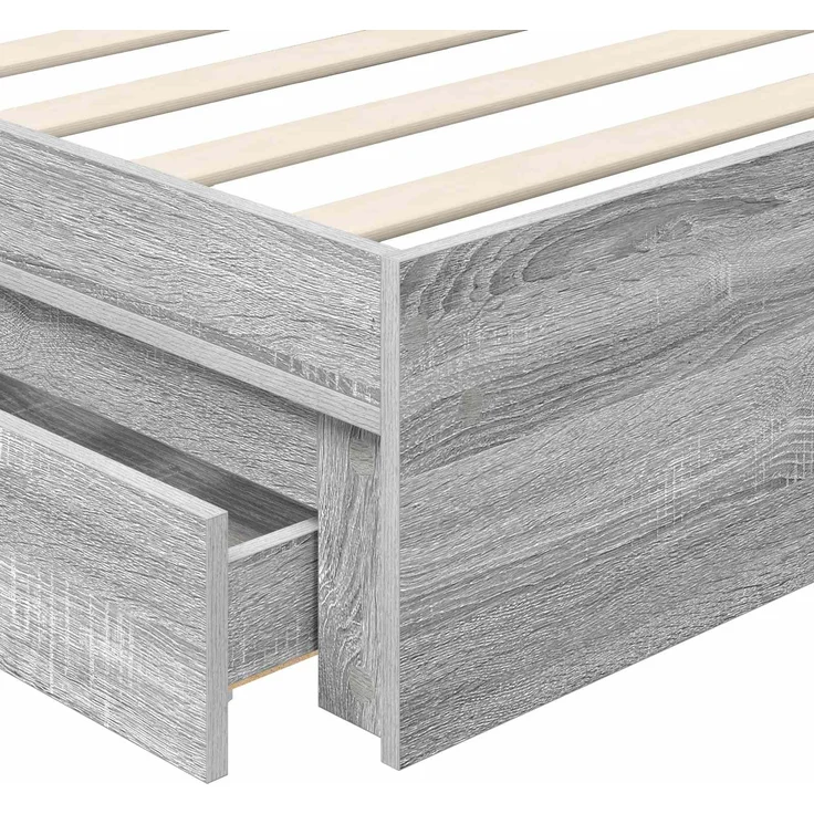 vidaXL Aufbewahrungsbett Graues Sonoma 75 x 190 cm Holzwerkstoff 3411262 – Bild 10