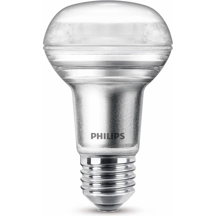 Philips LED Classic E27 Lampe, 40 W, Reflektor, R63, silber, warmweiß, 1 Stück (1er Pack) – Bild 4