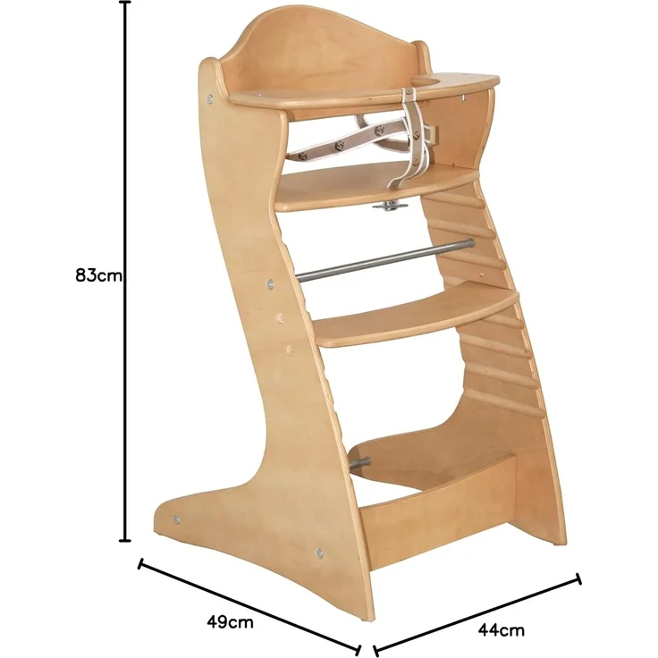 roba Treppenhochstuhl 'Chair Up' - mitwachsender Hochstuhl - Holz - Natur – Bild 6