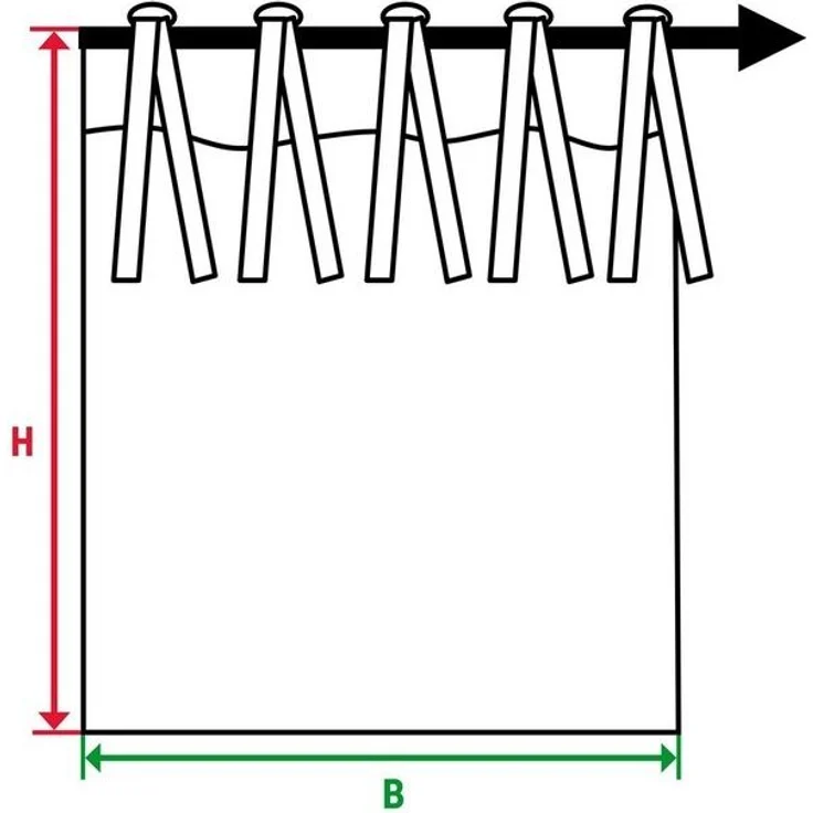 Kutti Scheibengardine Lavie (1 St), Bindebänder, blickdicht, Kurzgardine, Baumwolle, Landhaus, romantisch, Herz, Spitze, Volant – Bild 4