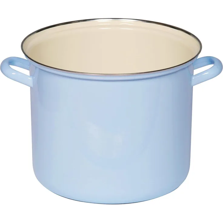Riess Topf mit Chromrand 18cm 3 L pastell modra