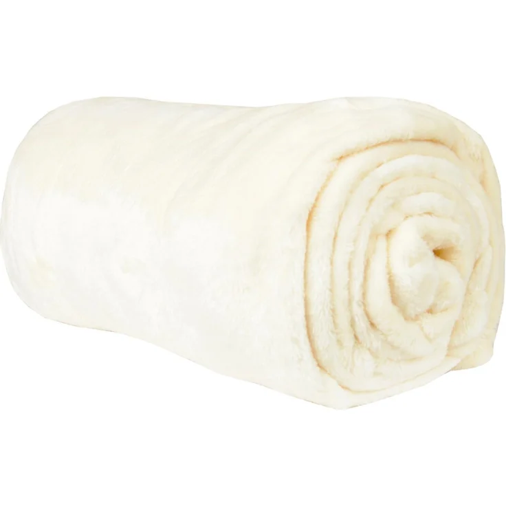 Kuscheldecke "Celina" Champanger 70x100 cm – Bild 6