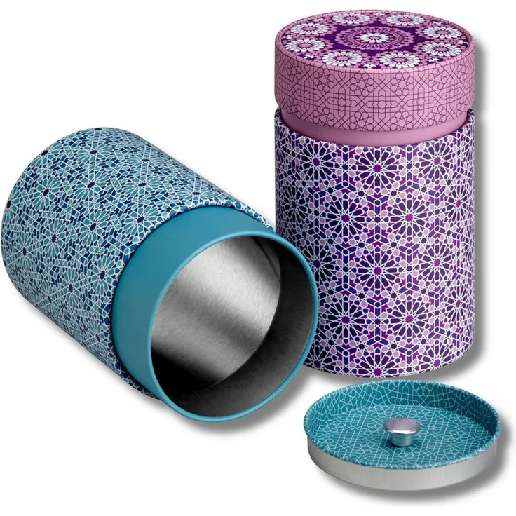 MediMuc Teedose 2er Set Andalusia, (Dose, 2er Dosenset), Teedose, Gewürzdose, Dose Set, Motivdose