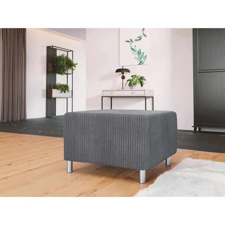 MIRJAN24 Polsterhocker Dover Cord, 65x56x42 cm – Bild 1