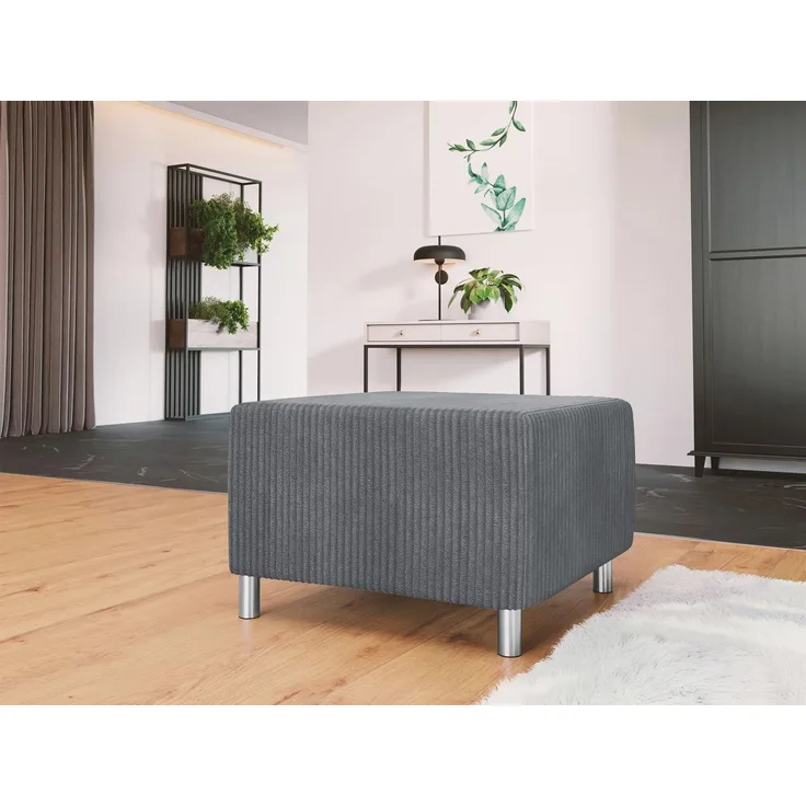 MIRJAN24 Polsterhocker Dover Cord, 65x56x42 cm