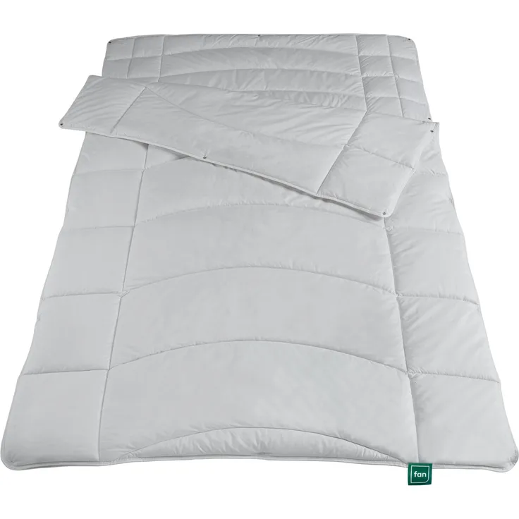 Alea by fan - Vierjahreszeiten-Steppbett mit Hohlfaser Dacron® Aktivkohle-Füllung, 200 x 200 cm