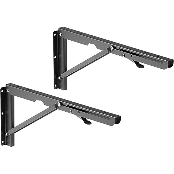 RICOO Wandregalhalter MZ001, Klappbare Wandhalterung für Regal/Kleintisch