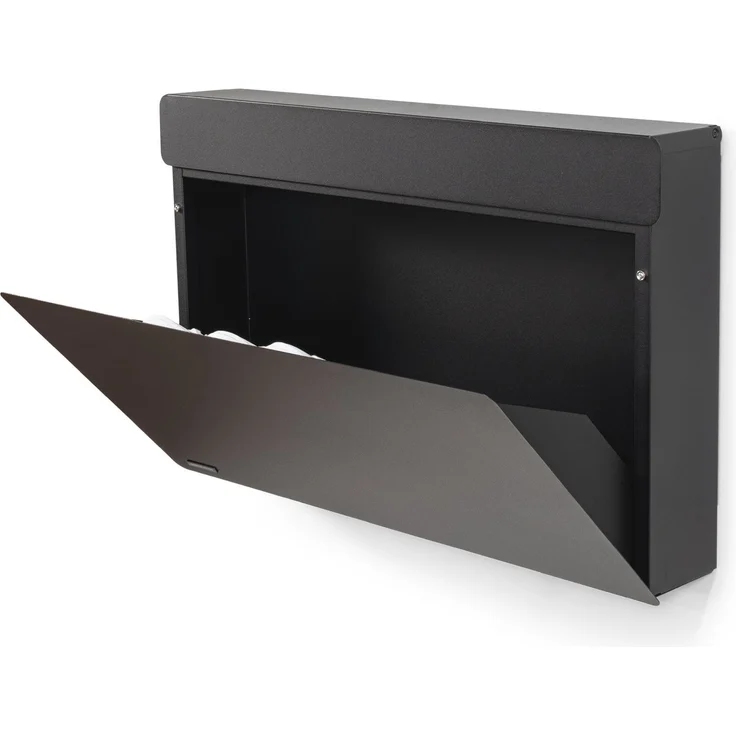 Spinder Design LUIGI Schuhschrank Stahl Minimalistisch Schwarz 78,1x12,6x48,3 cm – Bild 2
