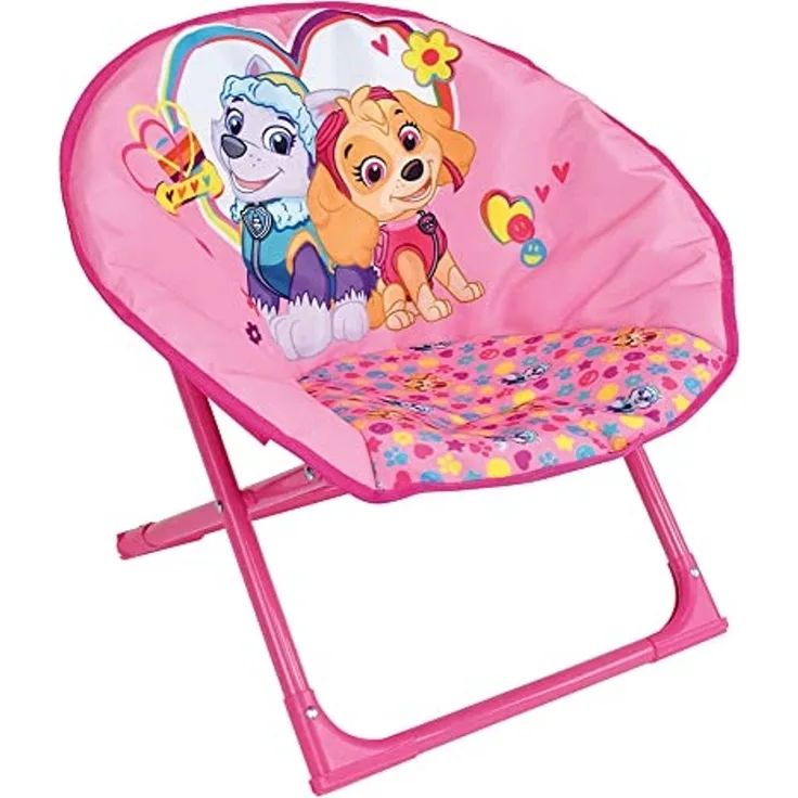 FUN HOUSE 713477 Pat'Patrol Stella Everest Mondsitz, faltbar, für Kinder, 47 x 54 x 42 cm, Rosa