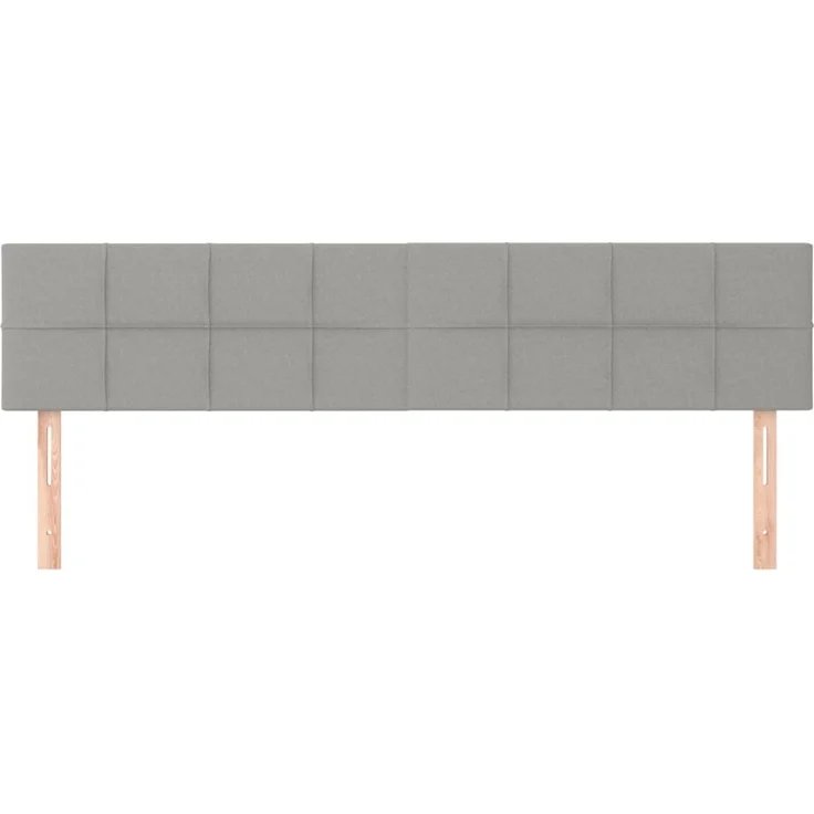 vidaXL Kopfteile 2 Stk. Hellgrau 80x5x78/88 cm Stoff 346060 – Bild 3